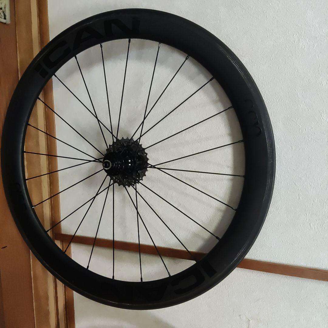 icanカーボンホイールディープリムα55