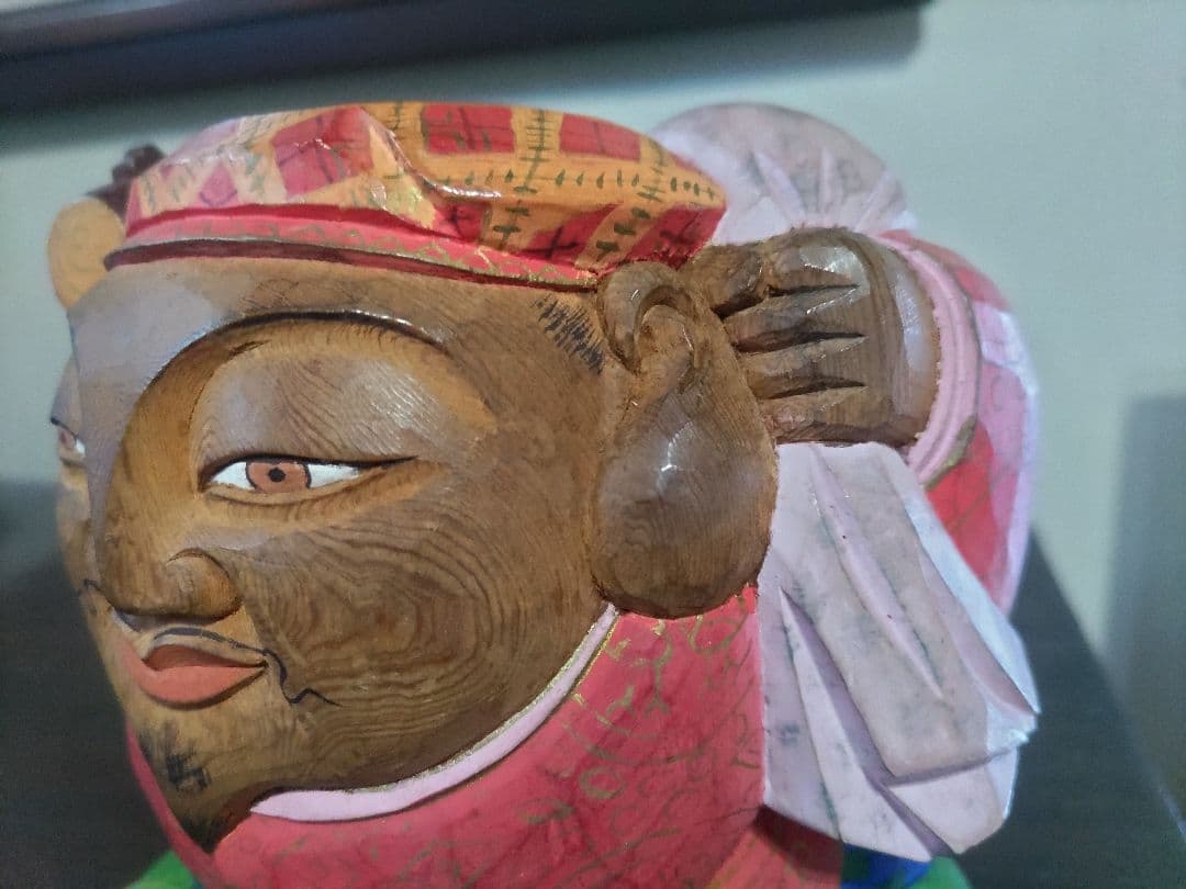 木彫　彩色　大黒様