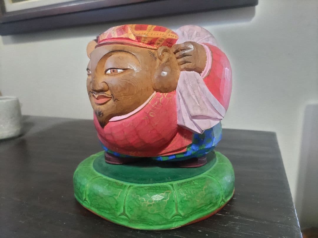 木彫　彩色　大黒様