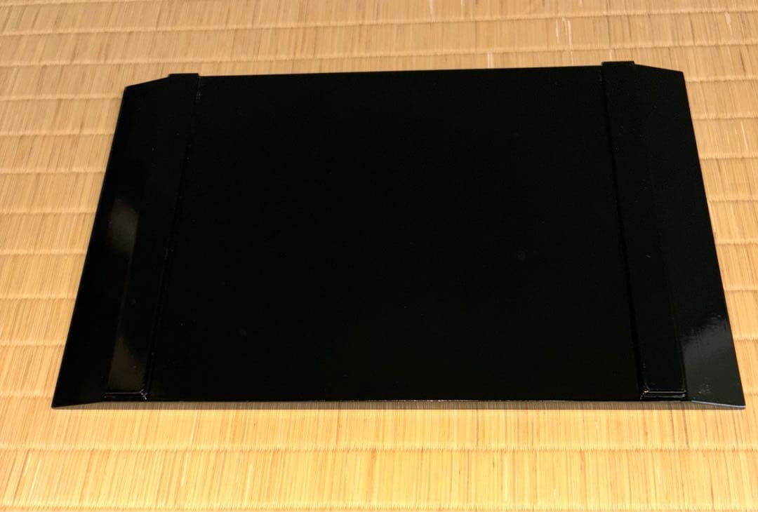 蔵出し！✴︎津軽塗・唐塗長手浅堀盆・卓上盆『おもてなし膳』5膳 ✴︎