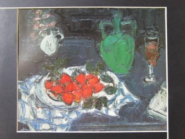 アンドレ・コタボ、静物、希少画集画、版上サイン入、新品額付