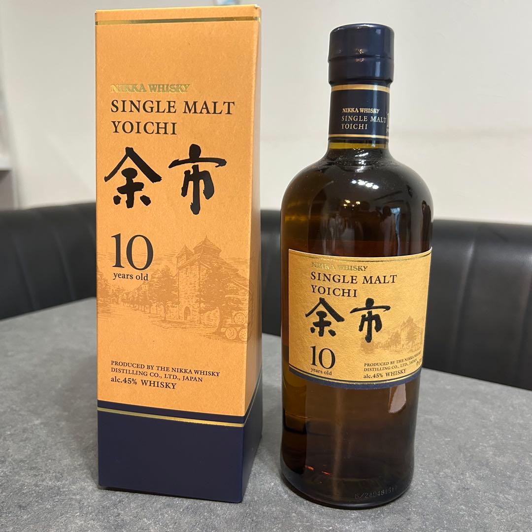 余市10年　箱付き　アサヒビール　ニッカウイスキー　モルト