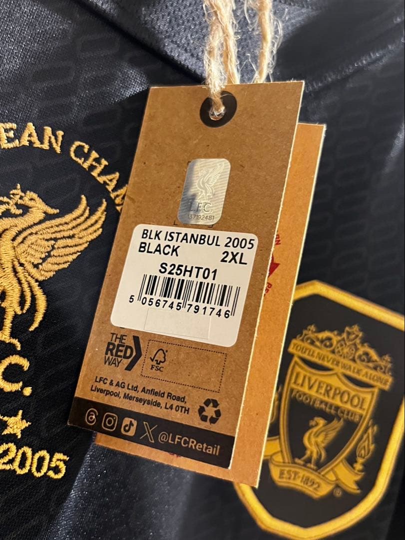 限定販売 CL優勝20周年記念 ユニフォーム リヴァプール XXL