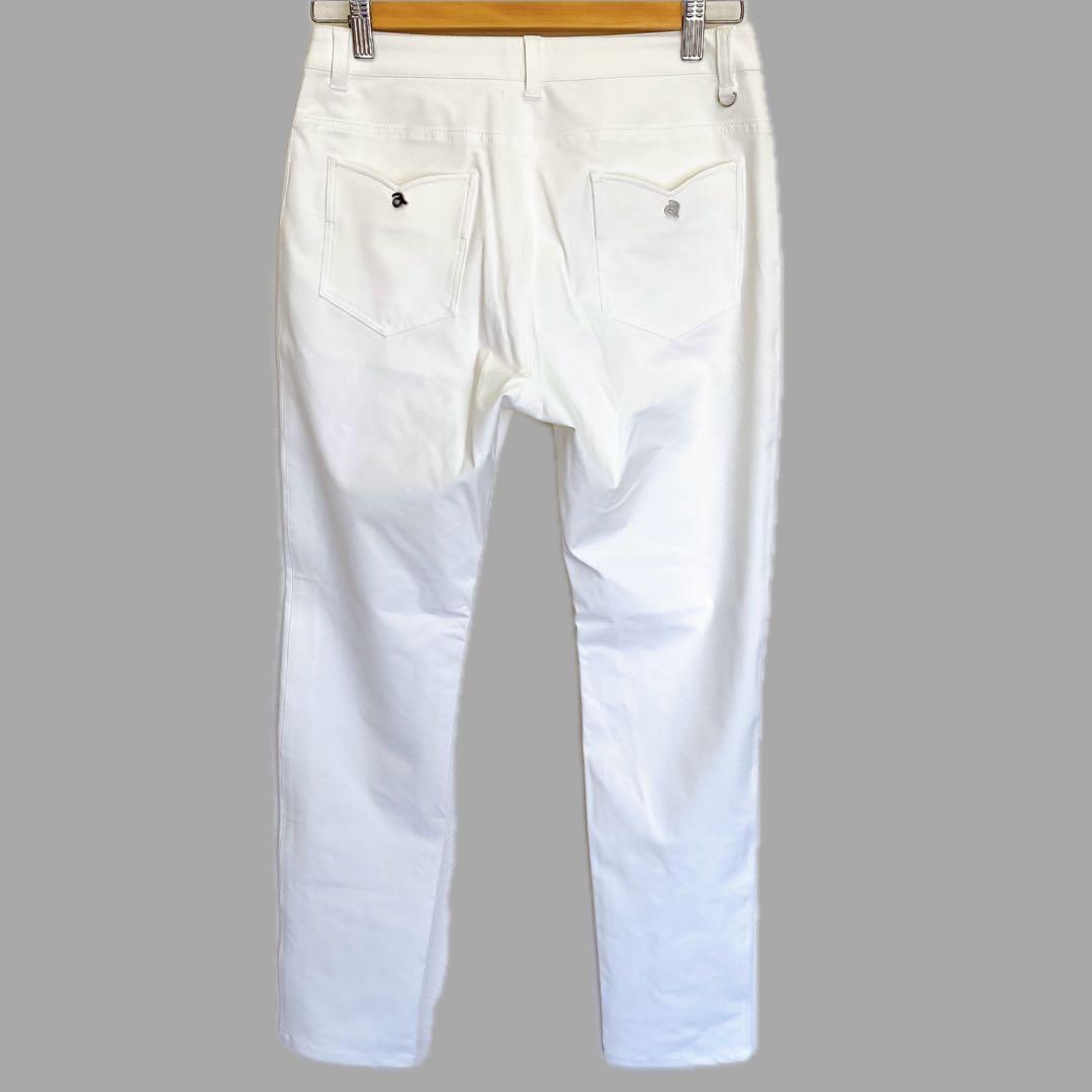 5188 未使用品 archivio ホワイト ゴルフパンツ 40 定価3万円程