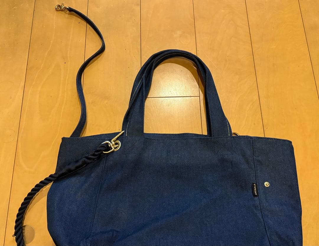 ペット用デニムキャリーバッグ ロープ付 ブランドFound My Animal