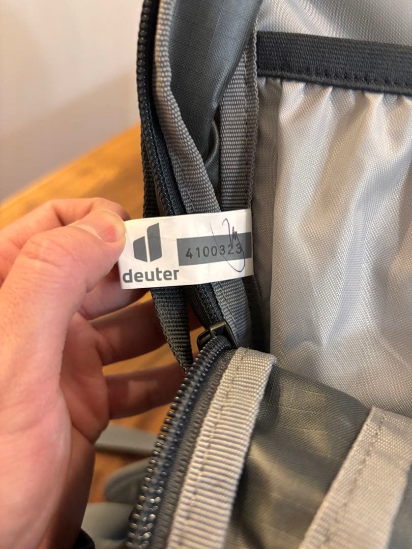 deuter velo air 20 グラファイト×シェール