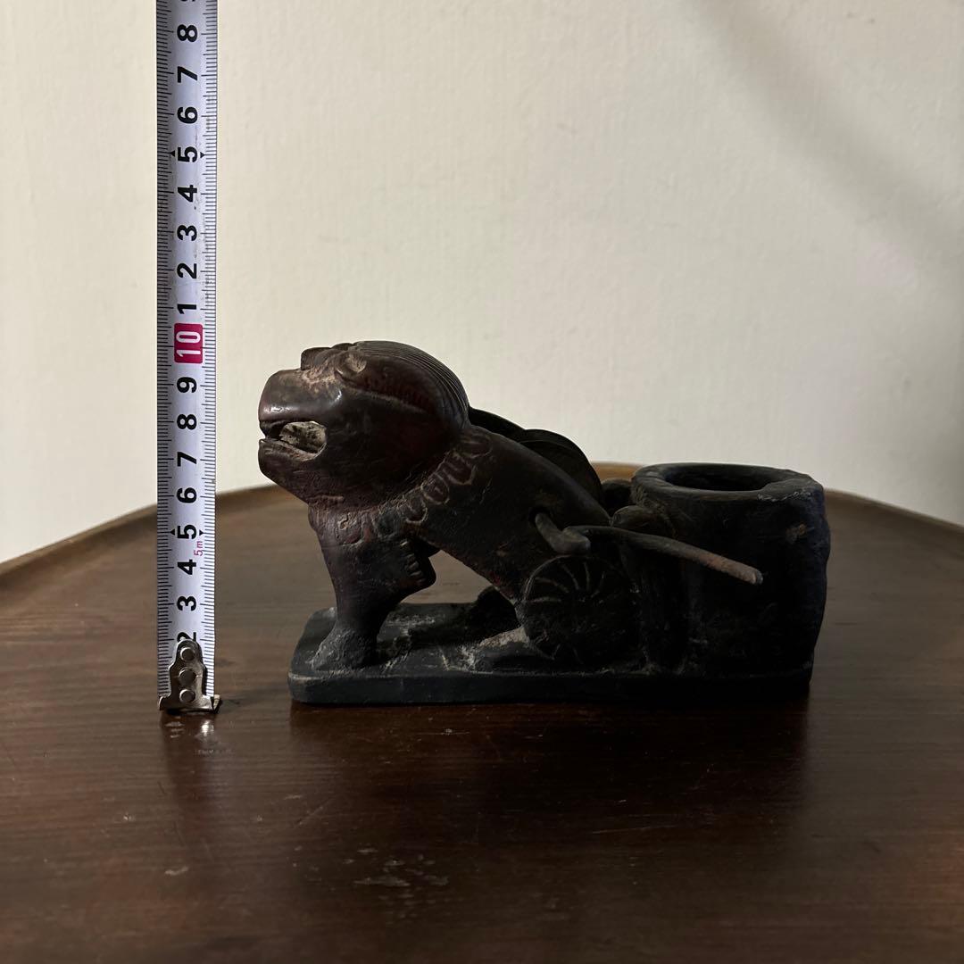 李朝墨壺　アンティーク　韓国骨董　狛犬　招き猫　福助　古美術　朝鮮古美術　木工品