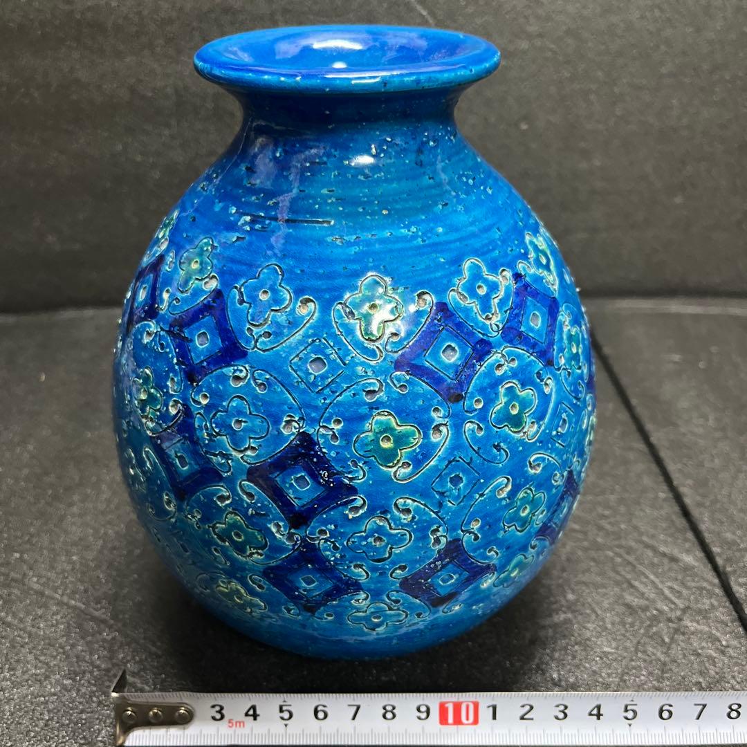 イタリア製Bitossi （ビトッシ）リミニブルーシリーズ陶器製花瓶