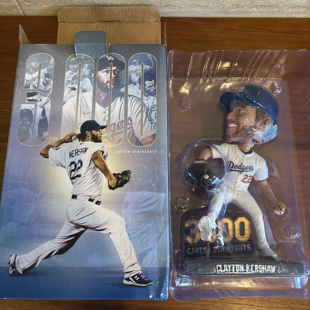 Clayton Kershaw 3000奪三振 記念 ボブルヘッド