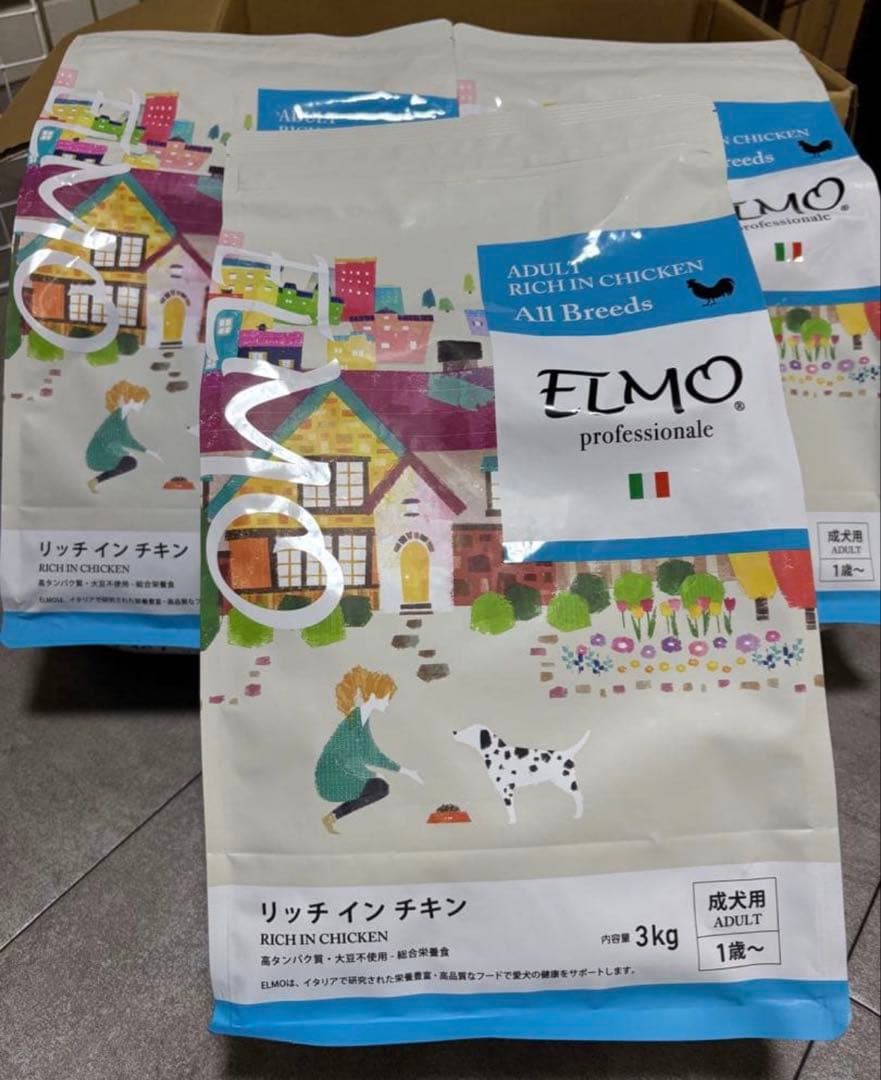 ELMO リッチインチキン ドライフード 3kg×3袋