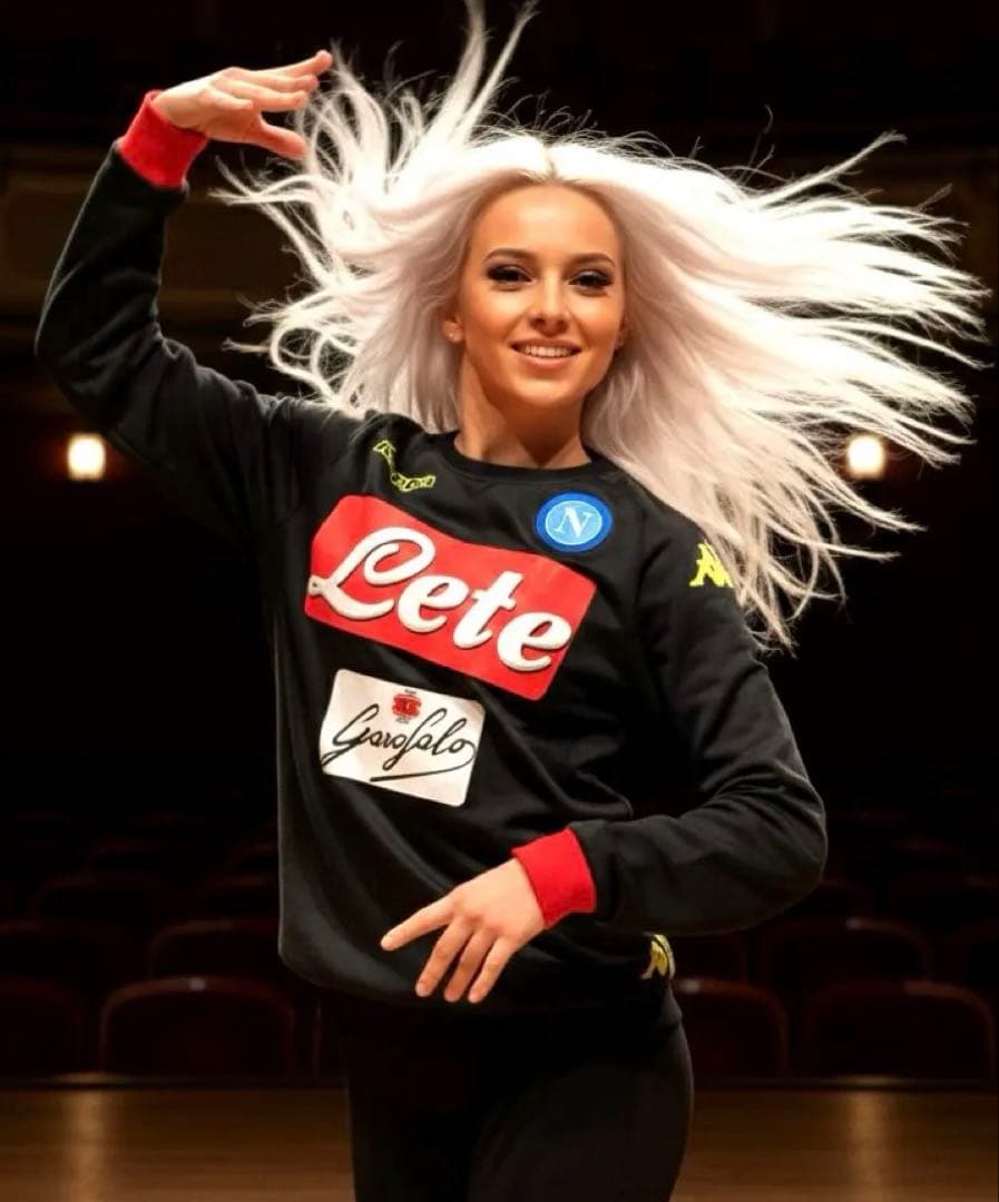 Kappa SSCナポリ 18/19 長袖 トレーニングトップ/スウェット M