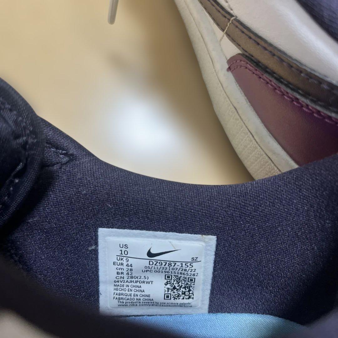 Nike Air Jordan 1 Golf パープル/グレー２８㎝　1度使用