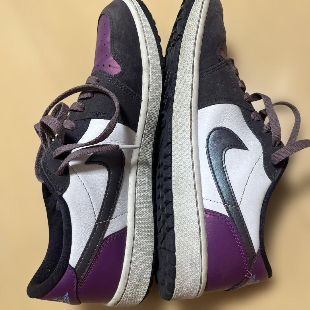 Nike Air Jordan 1 Golf パープル/グレー２８㎝　1度使用