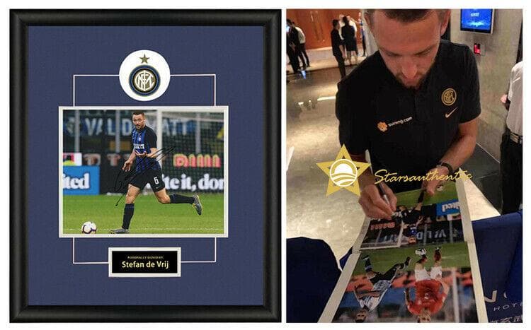 直筆サイン入り写真 ステファン・デ・フライ FCインテル・ミラノ SA鑑定済