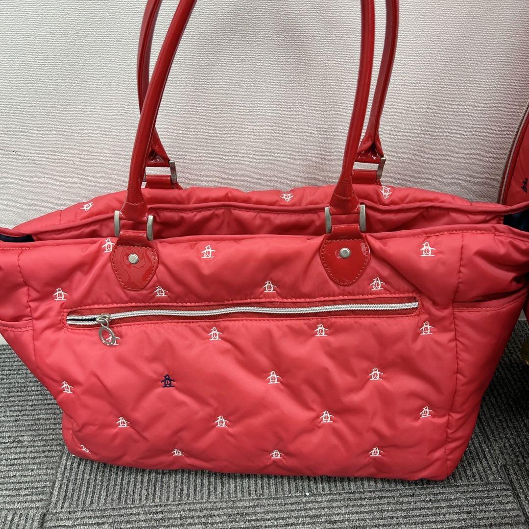 マンシング　3点セット　キャディバッグ　キャスター付　ピンク　バッグ