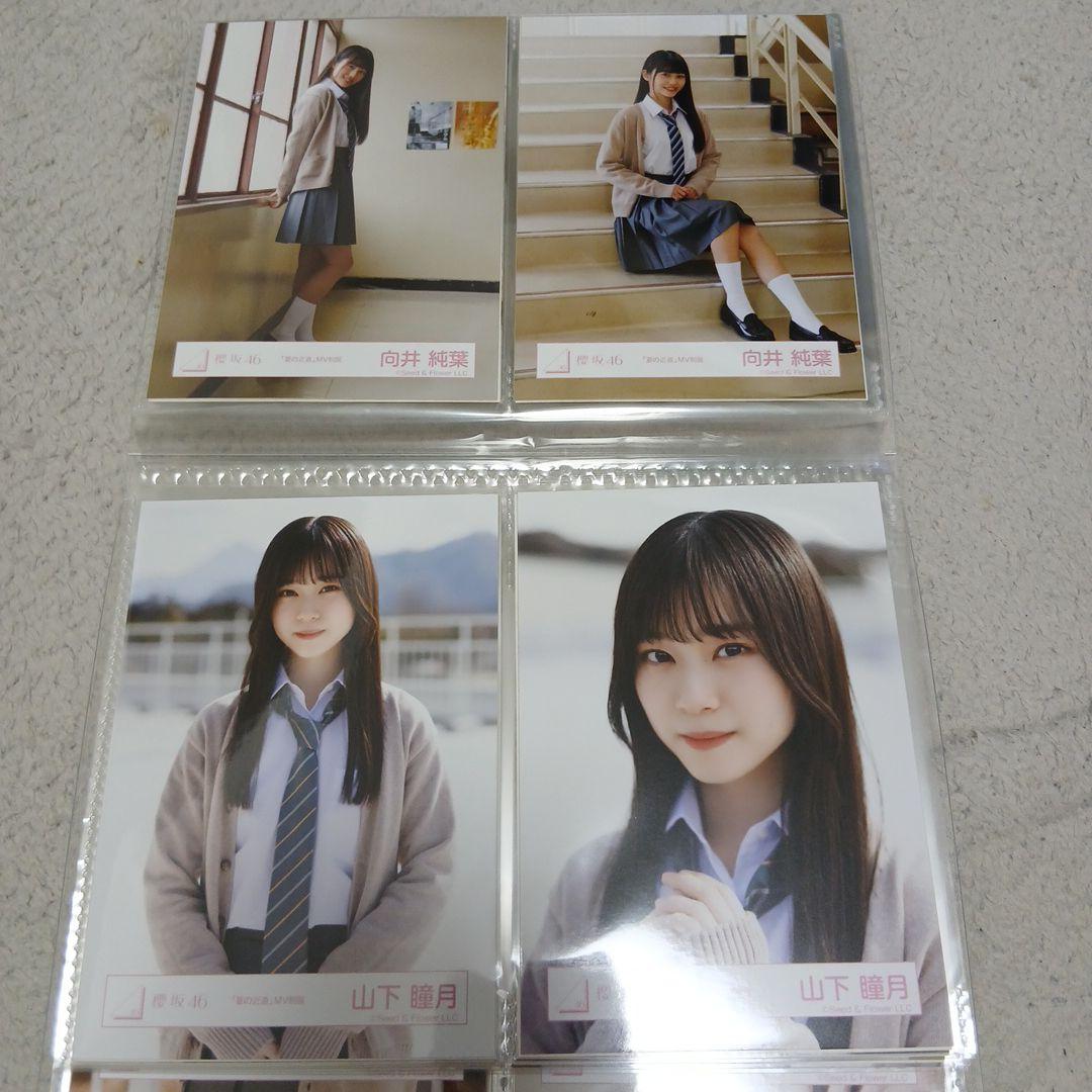 櫻坂46　三期生 谷口愛季ほか「夏の近道」 生写真４枚セット１１名分まとめ売り