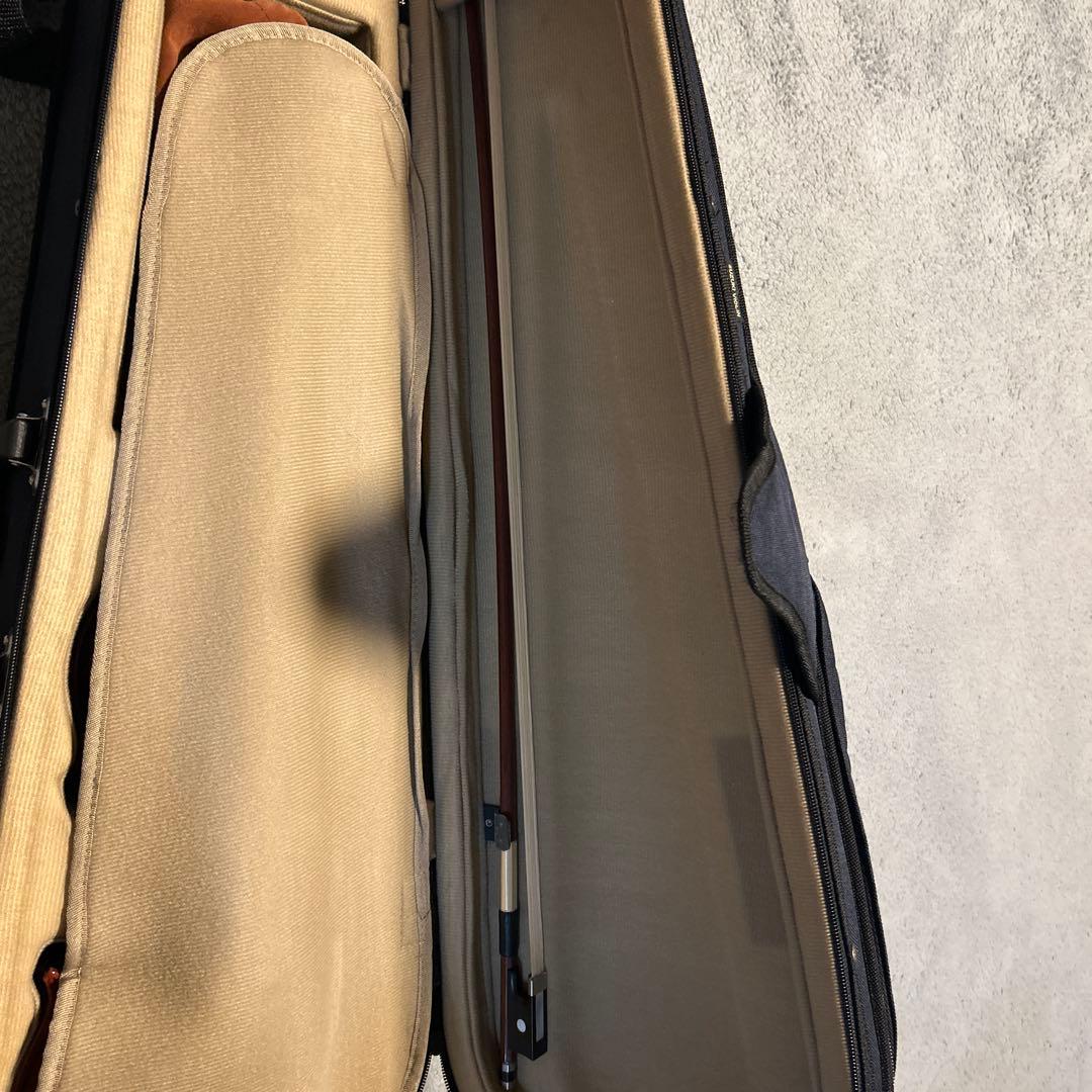 バイオリン本体 3/4 茶色 肩当て付き