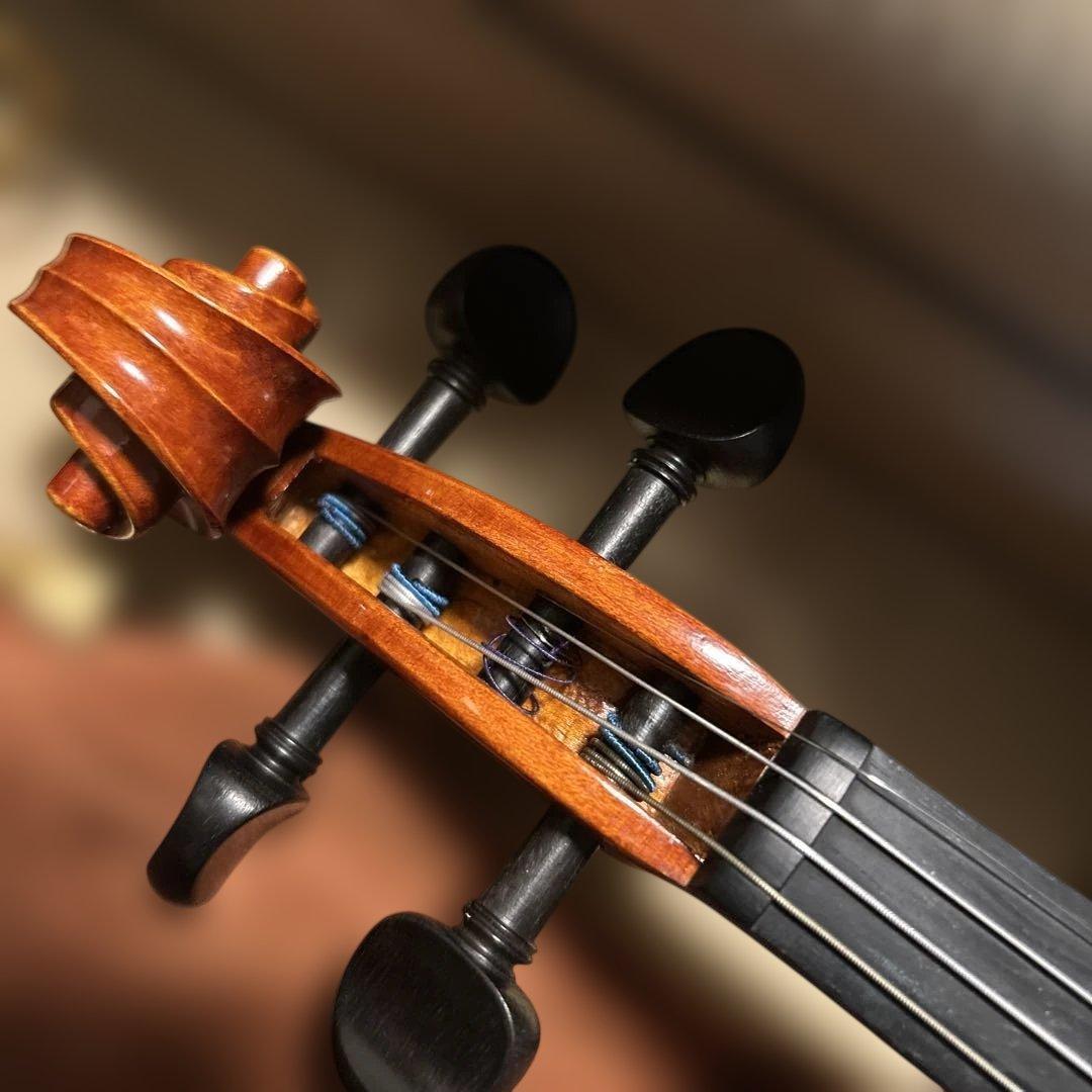 バイオリン本体 3/4 茶色 肩当て付き