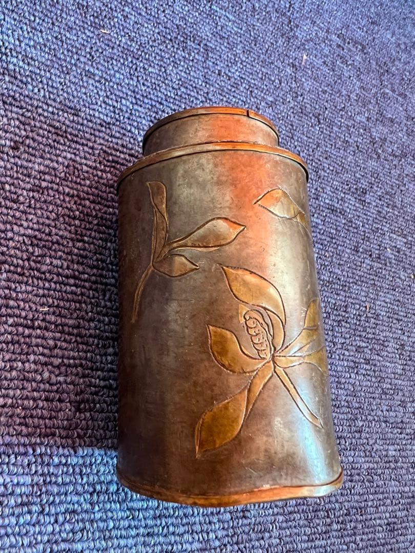 1310 点同　茶入　茶筒　時代物