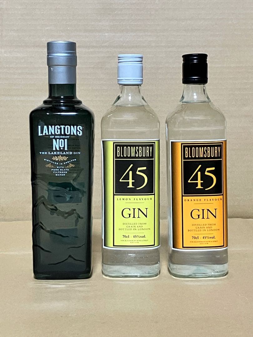 ★【希少】【未開栓】ラングトンズ ジン 3本セット GIN スピリッツ