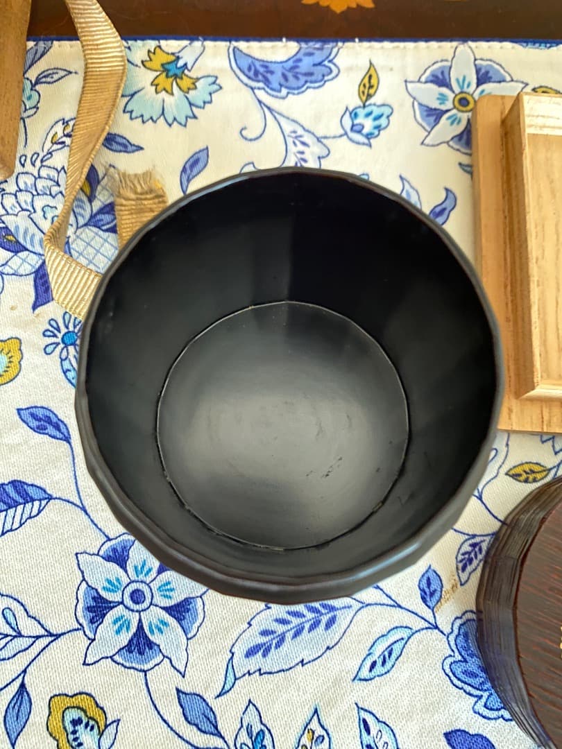 ¥123,000からお値げ中　希少　即中斉判付　指物師　駒沢利斉作　茶桶