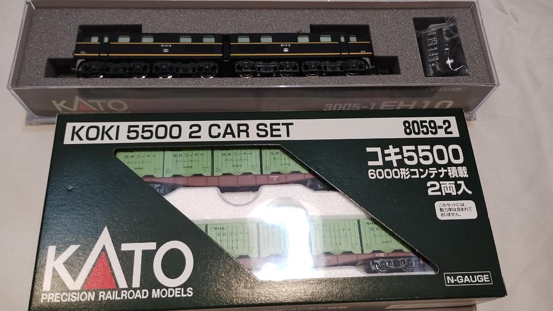 KATO 3005-1 EH10 / 8059-2 コキ5500 2両