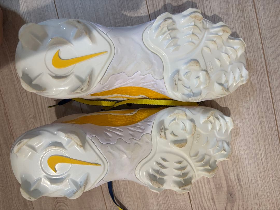 NIKEポイントスパイク イエロー/ホワイト28.5