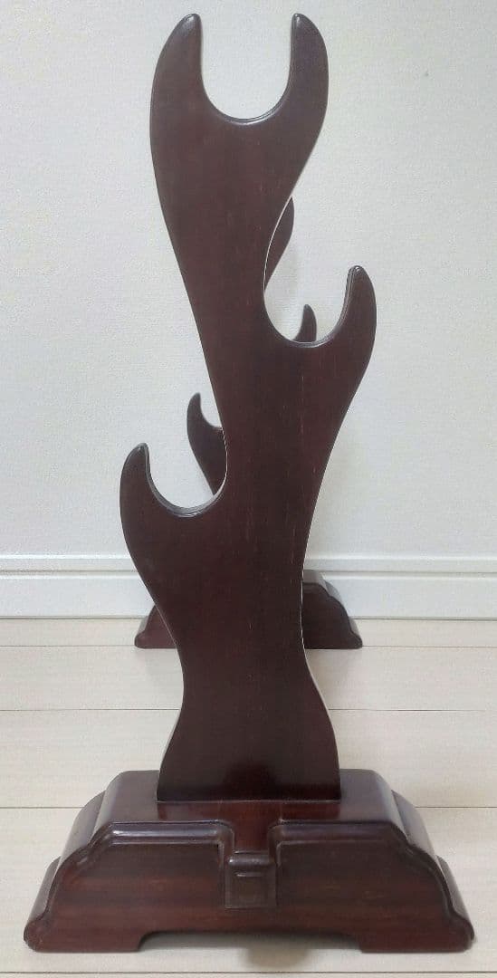 刀掛け　刀台　武具　螺鈿　3本掛け　日本刀