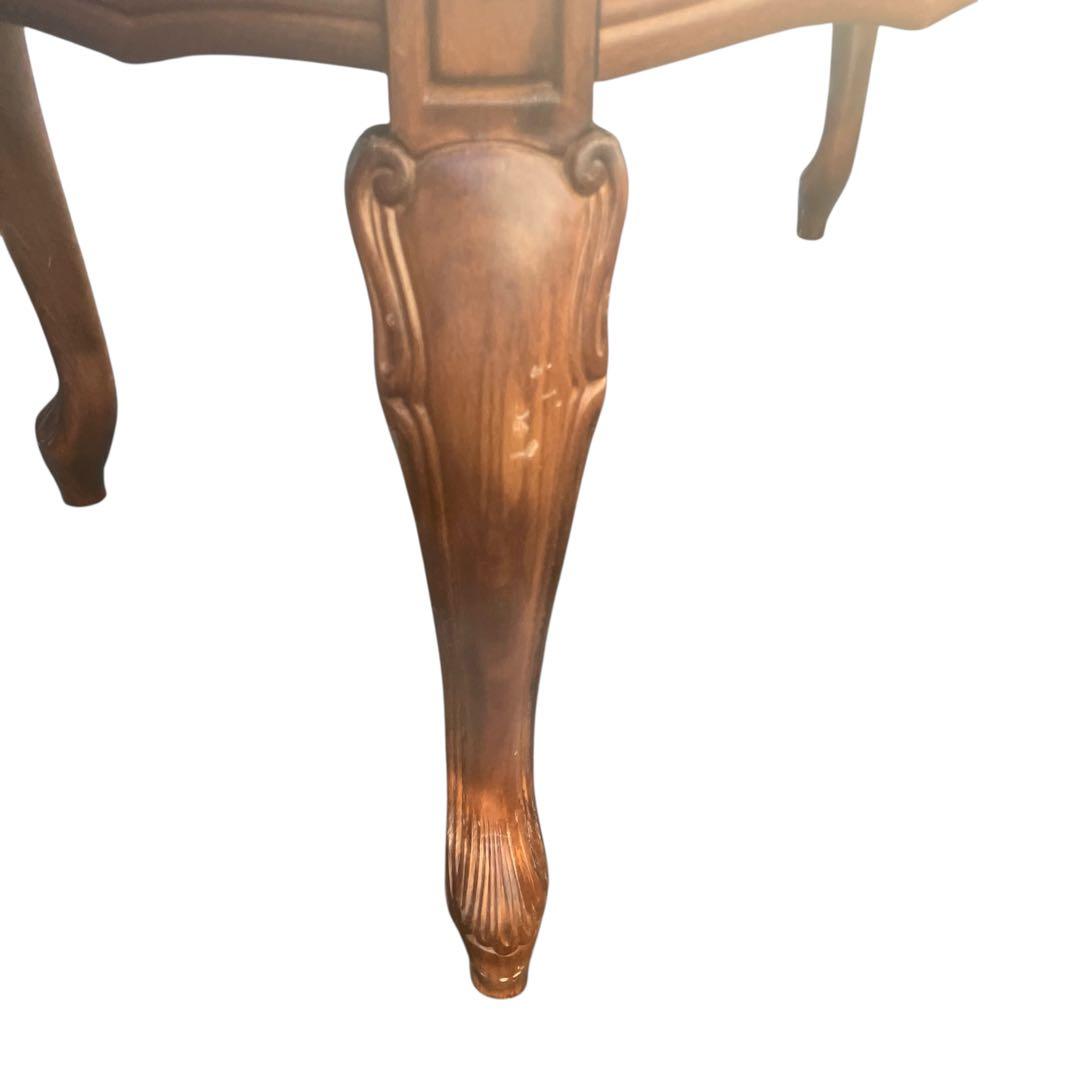 イタリア製　象がんシリーズ リビングテーブル 幅100cm アンティーク　猫脚