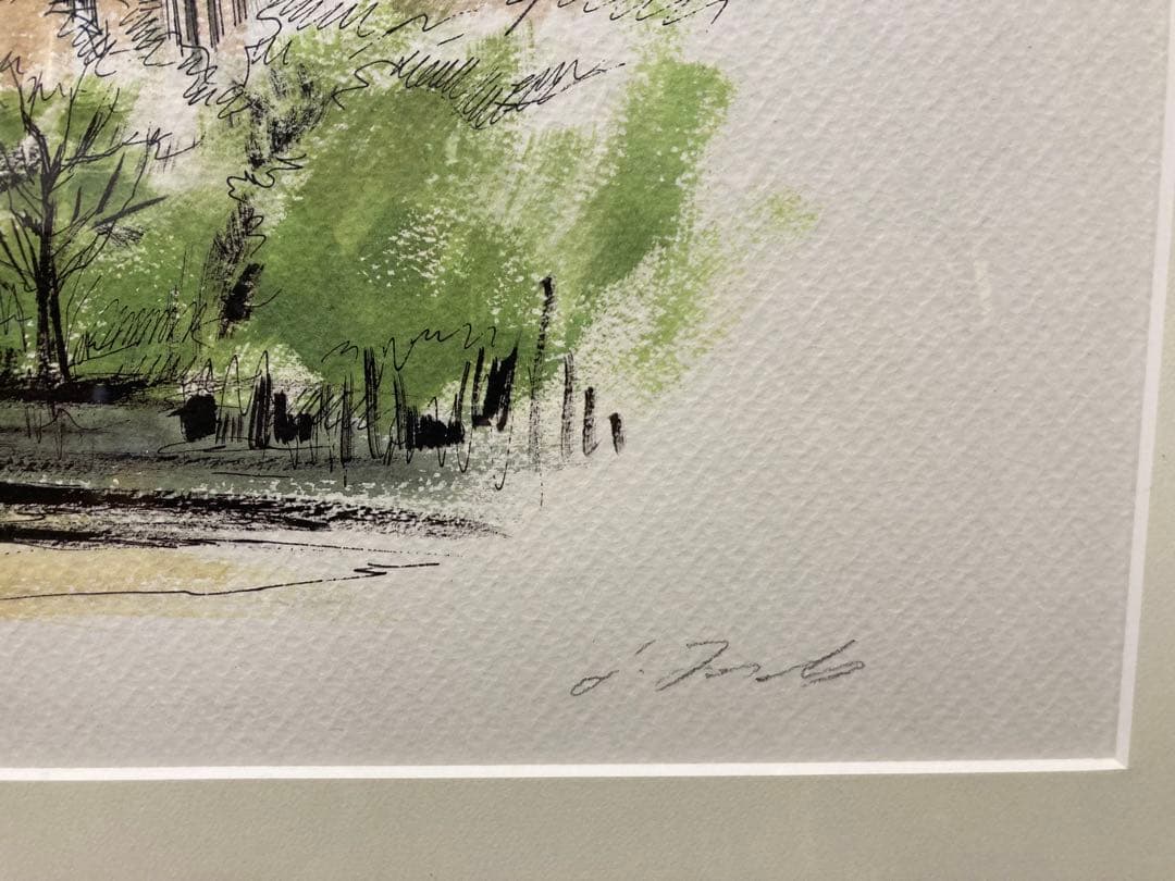 リトグラフ【ジェームス・フォード】 「シャトー・フロンテナック」 大判 新品額装