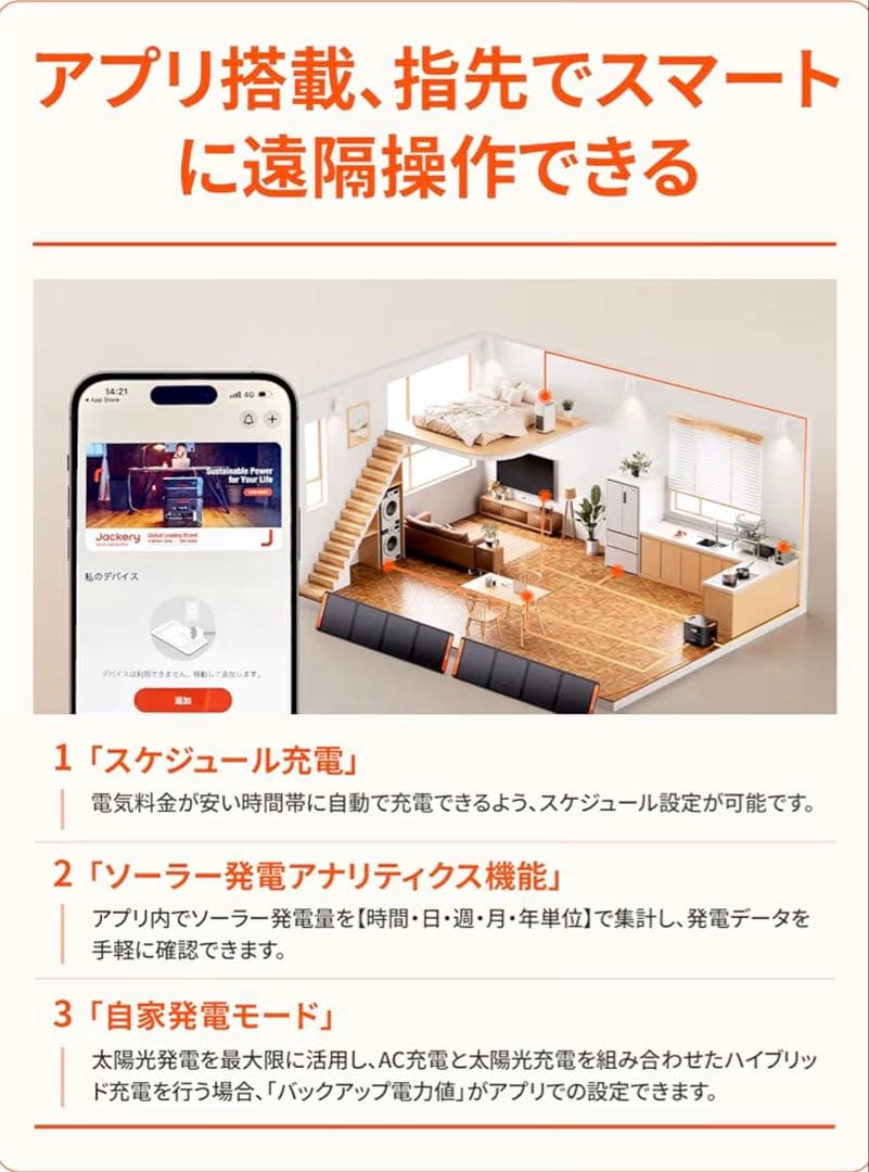 ふわすけ　Jackery 3000new 電源ポータブル【大容量】