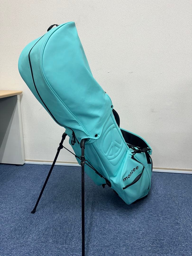 【monzee】モンジー　スタンド式キャディバッグ　ティール