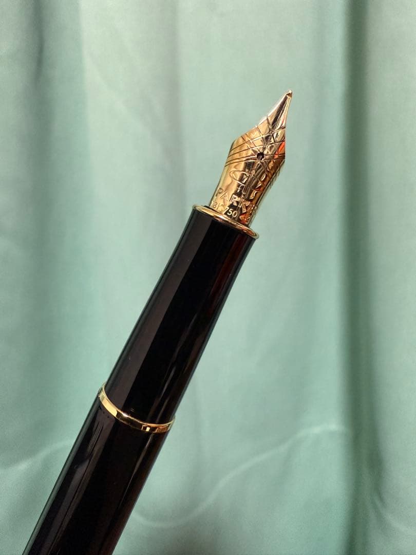 パーカー K18万年筆 ソネット F (細字) ボトルインク付き