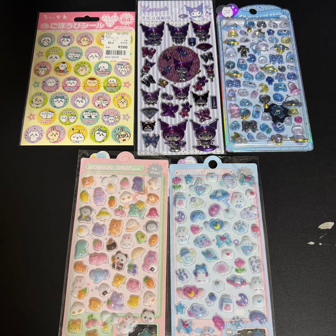 ボンボンドロップ 平成はっぴーフォン タイル シール帳 シール 40点まとめ売り