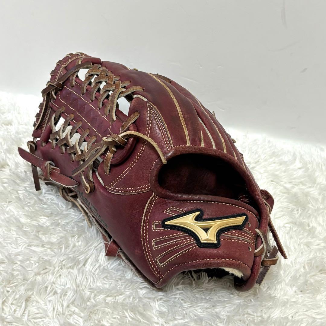 【美品】 ミズノ グローバルエリート QMLINE 左投げ 外野 良型 大人気