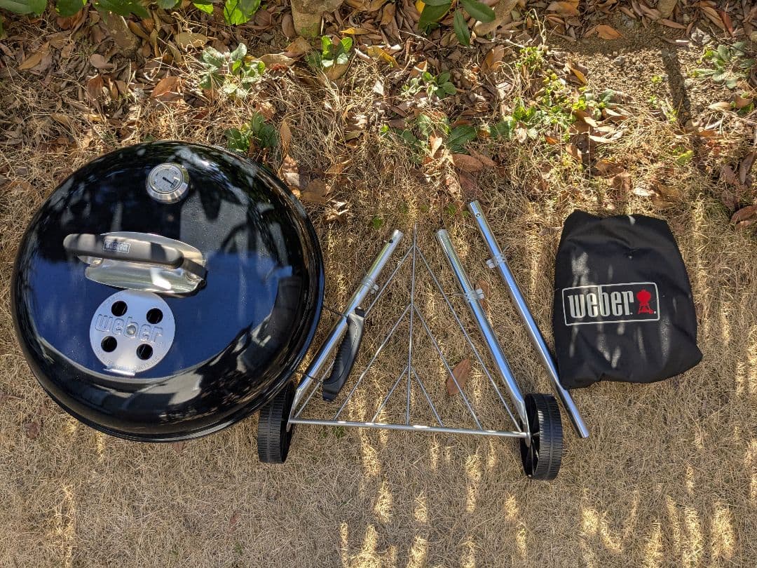 weber(ウェーバー)　グリル　直径47cm　ブラック　収納カバー付き