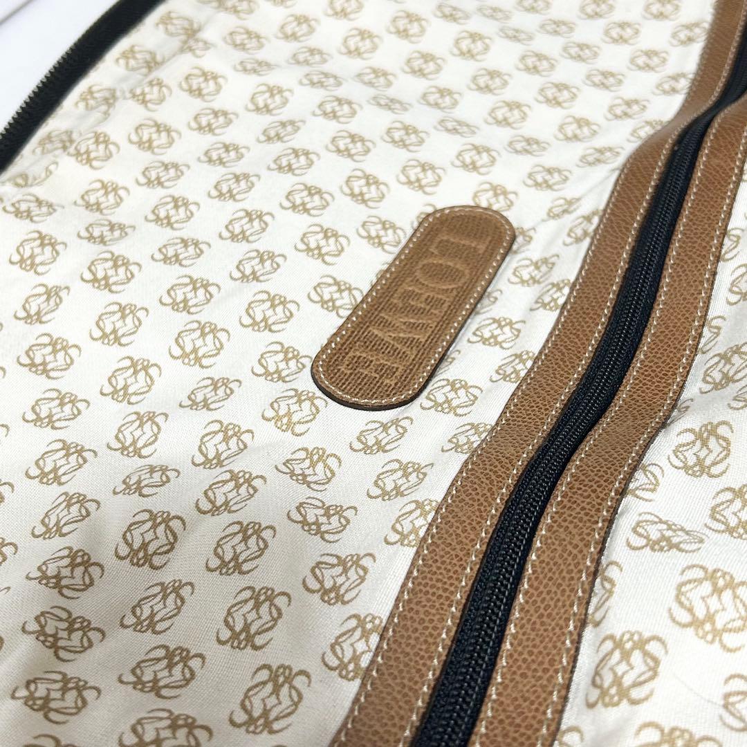 ロエベ メンズ アナグラム ロゴ型押しレザー ガーメントケース ビジネス