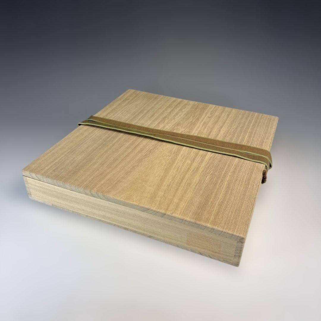 【中古品】茶道具　前端雅峯造　淡々斎好　鉋目小板（共箱）