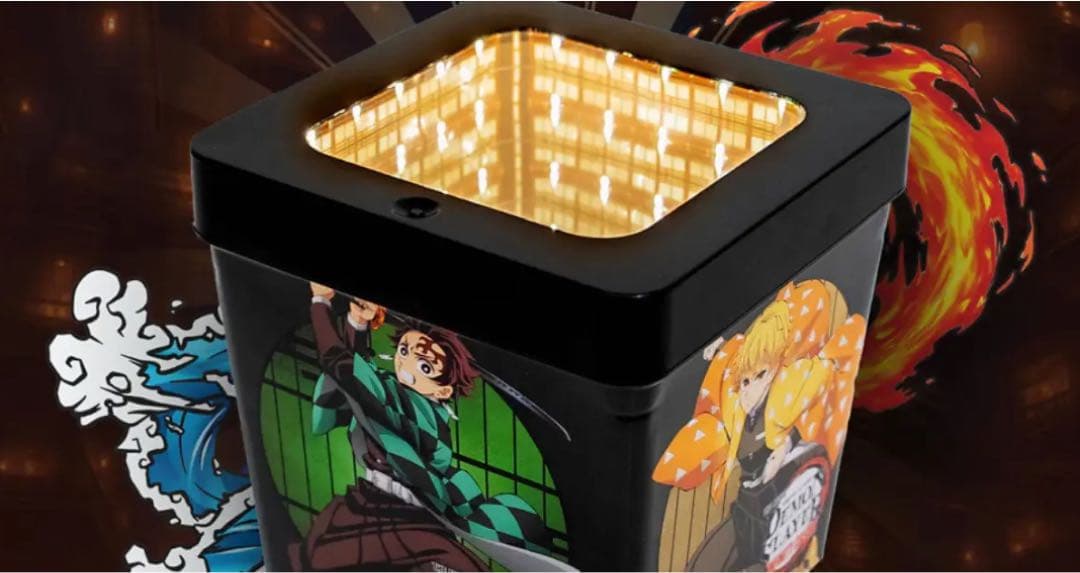 鬼滅の刃 無限城編 海外限定 光るポップコーンボックス缶