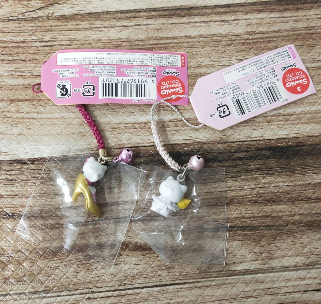 激レア　キティ　根付け　ホラ貝　ピンキー　ハイヒール　ストラップ