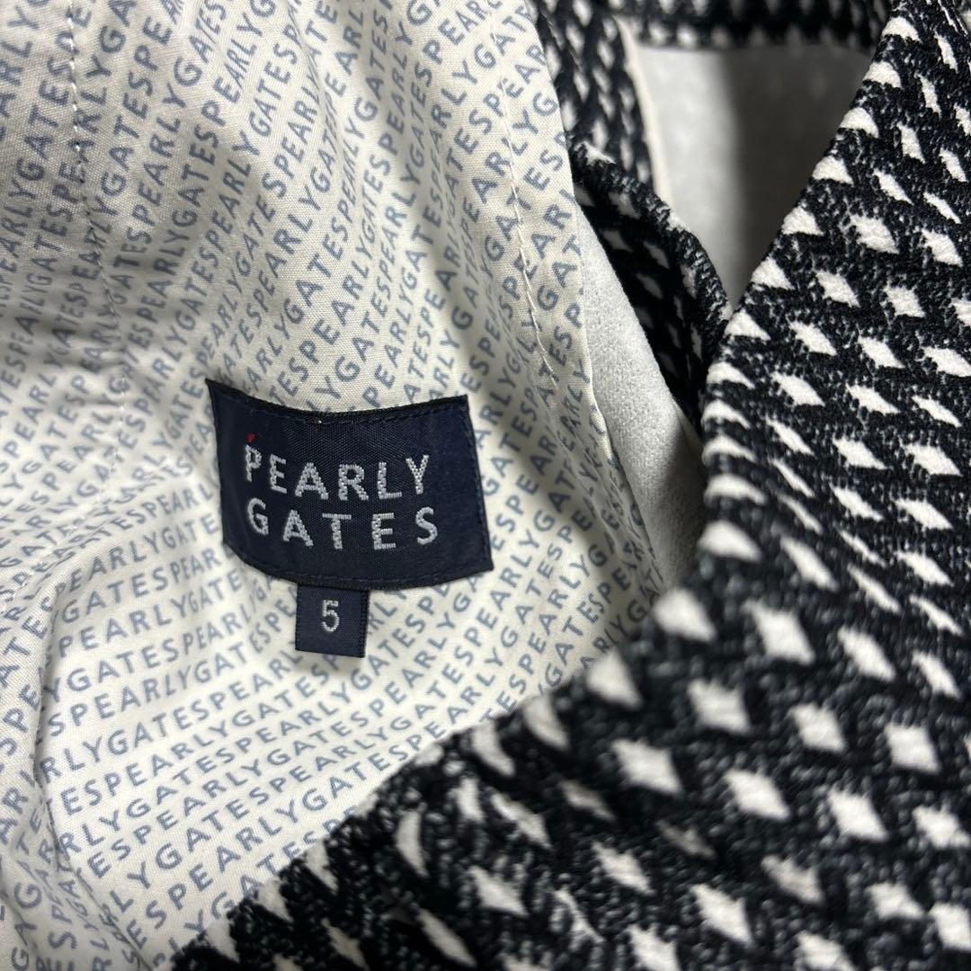 パーリーゲイツ TEXBRIDストレッチヘリボーンパンツサイズ5