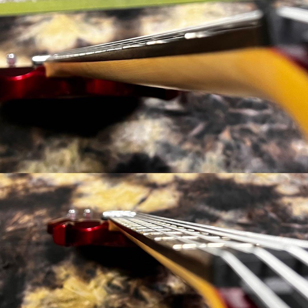 グラスルーツ フォレスト エレキベース メタリックレッド 管AH