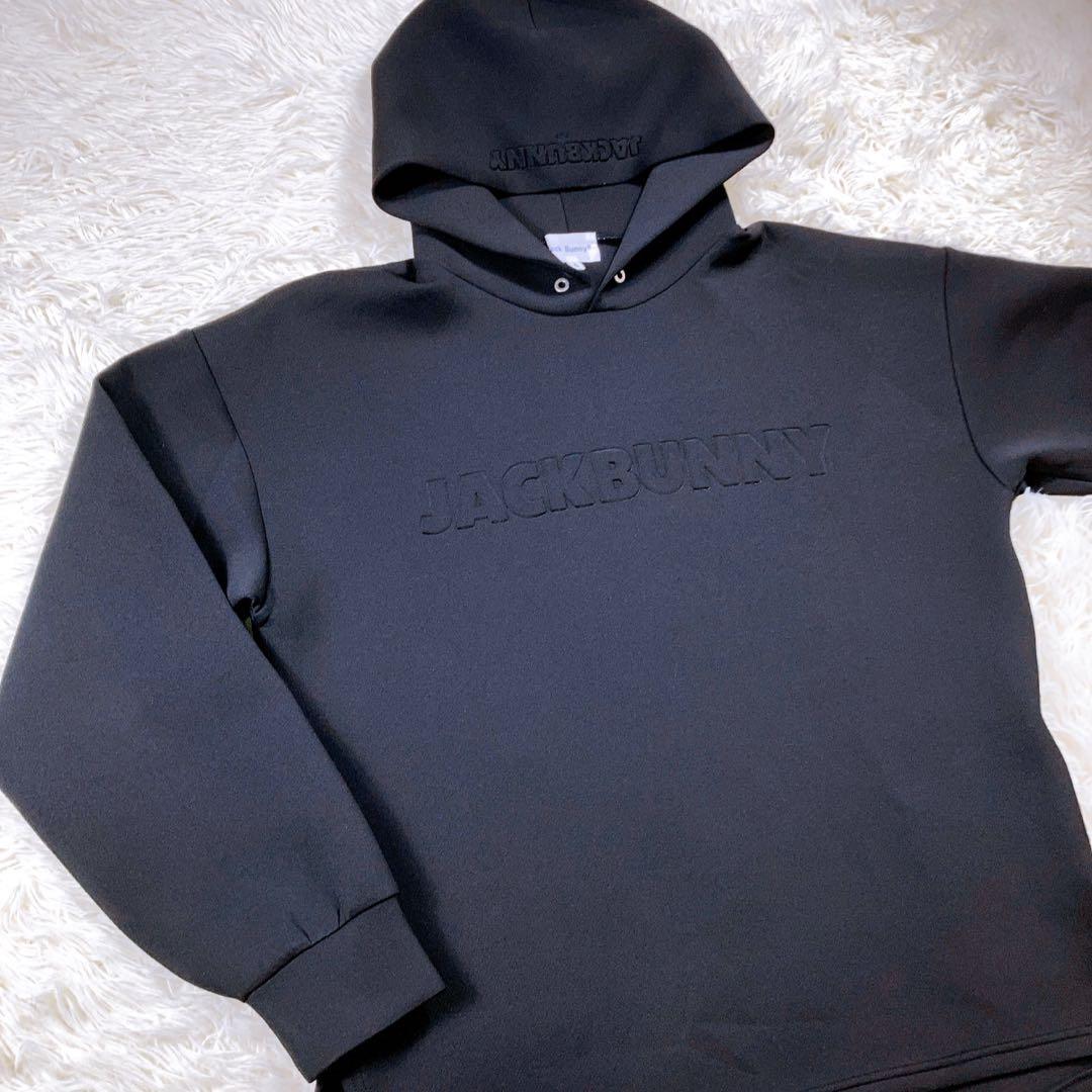2024年★ジャックバニー　パーカー　プルオーバー　ゴルフ　6 大きめ　美品　黒