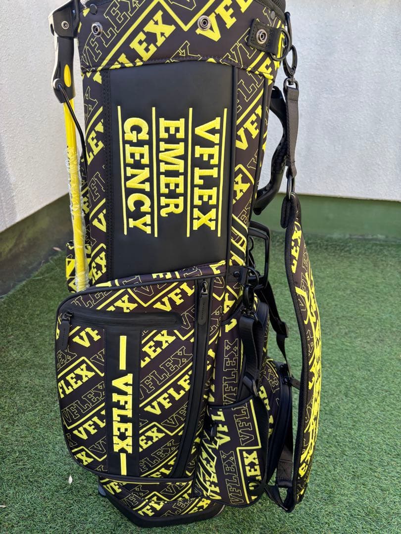 Ｖフレックス　スタンド　キャディバッグ　ゴルフバッグ　新品　ブラック　イエロー