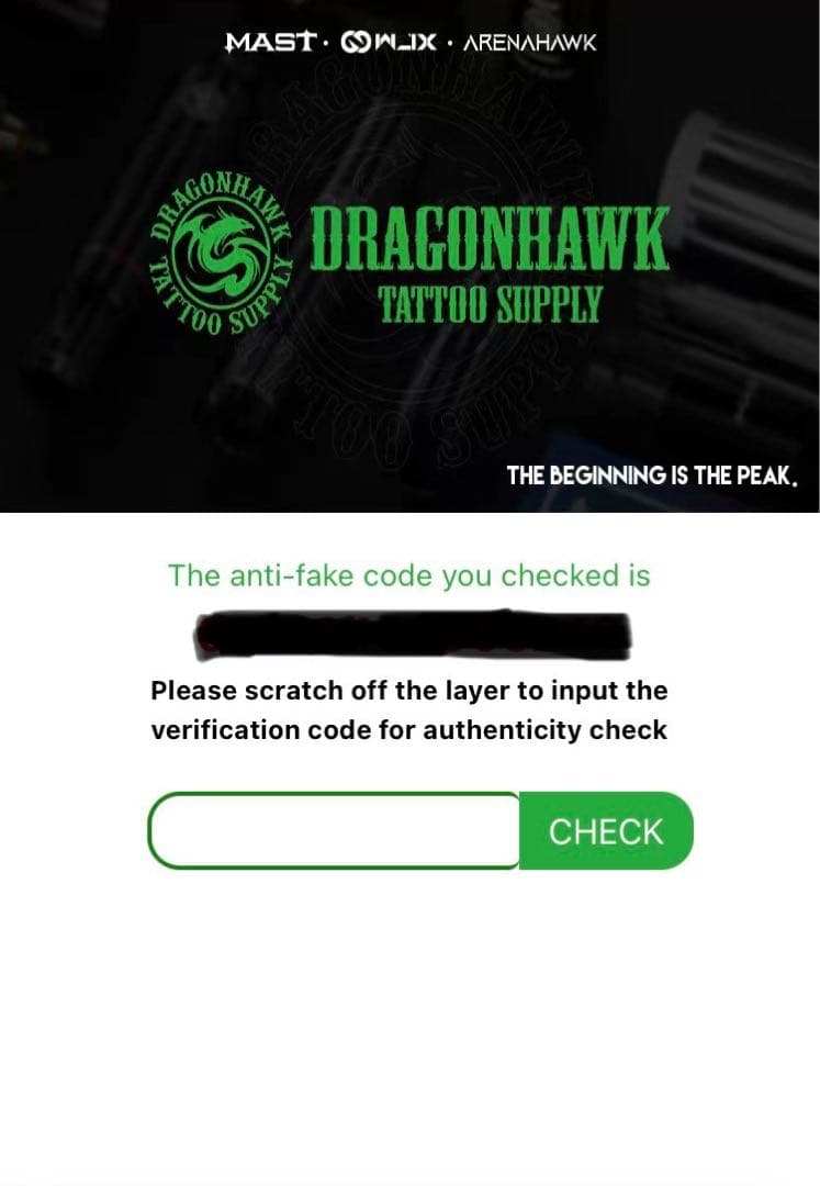 その他 Dragon hawk X7 wireless tattoo machine