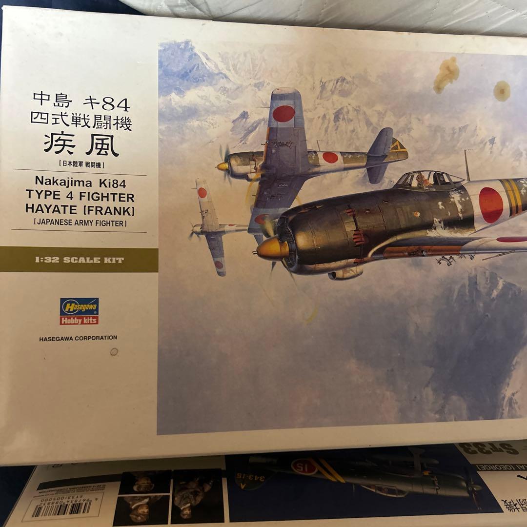 ハセガワ　紫電改　疾風　隼　タミヤ　零戦ニ一型　1/32戦闘機プラモ4種