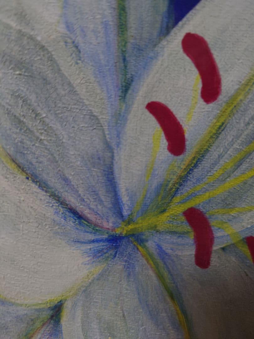 額入りの百合の花です。お気に入りの作品