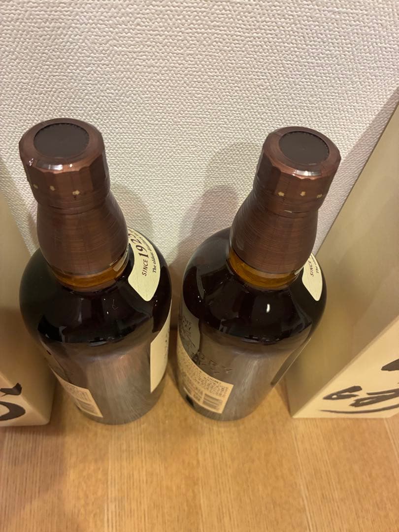 サントリー シングルモルトウイスキー 山崎 新品未開封 箱付き　2本セット