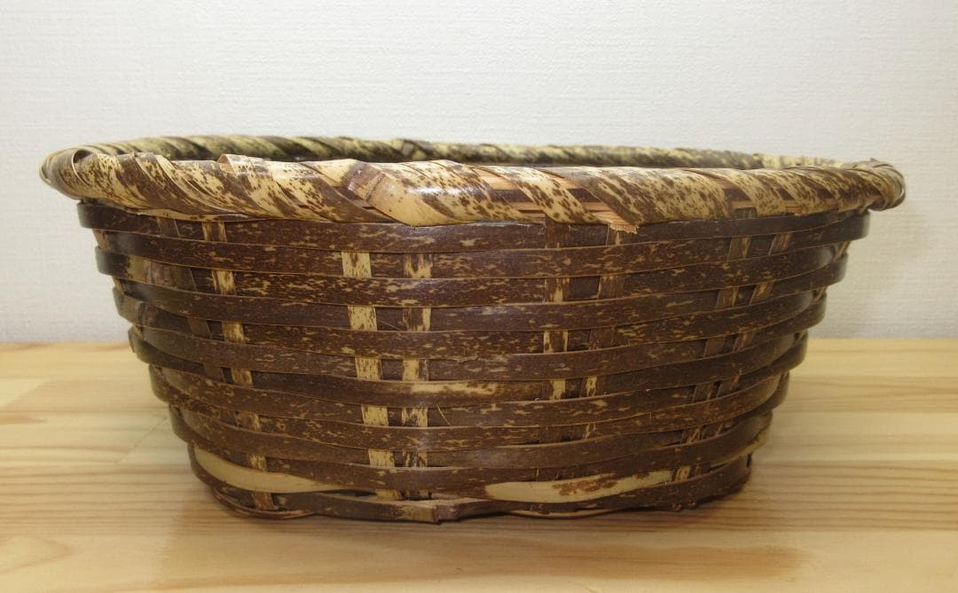 送料込【逢絢亭・新品】茶道具 水屋道具 炭斗 さざえ籠 風炉用 木製 紙箱入り