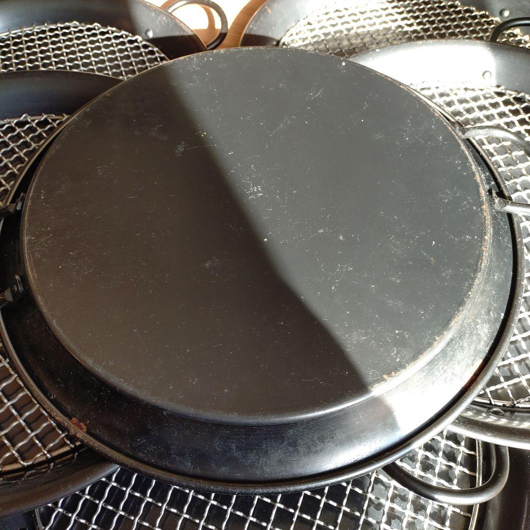 パン屋さん 什器 パエリアパン 網付き ８個セット グリルパン